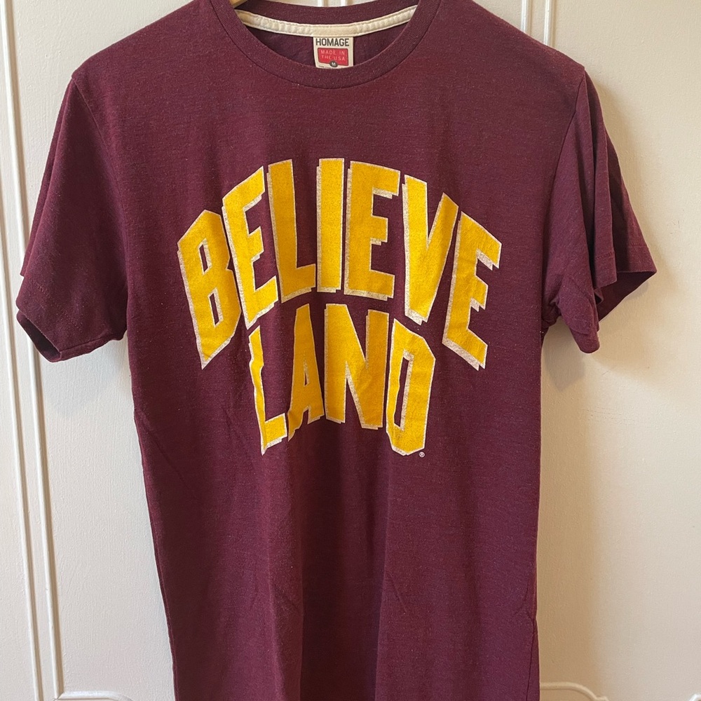 Homage, M, believeland, soft t-shirt